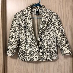 Floral Embroidered Jacket, Size 6